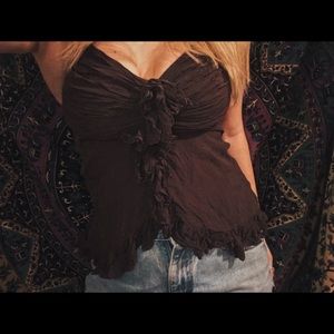 vintage designer flirty halter top